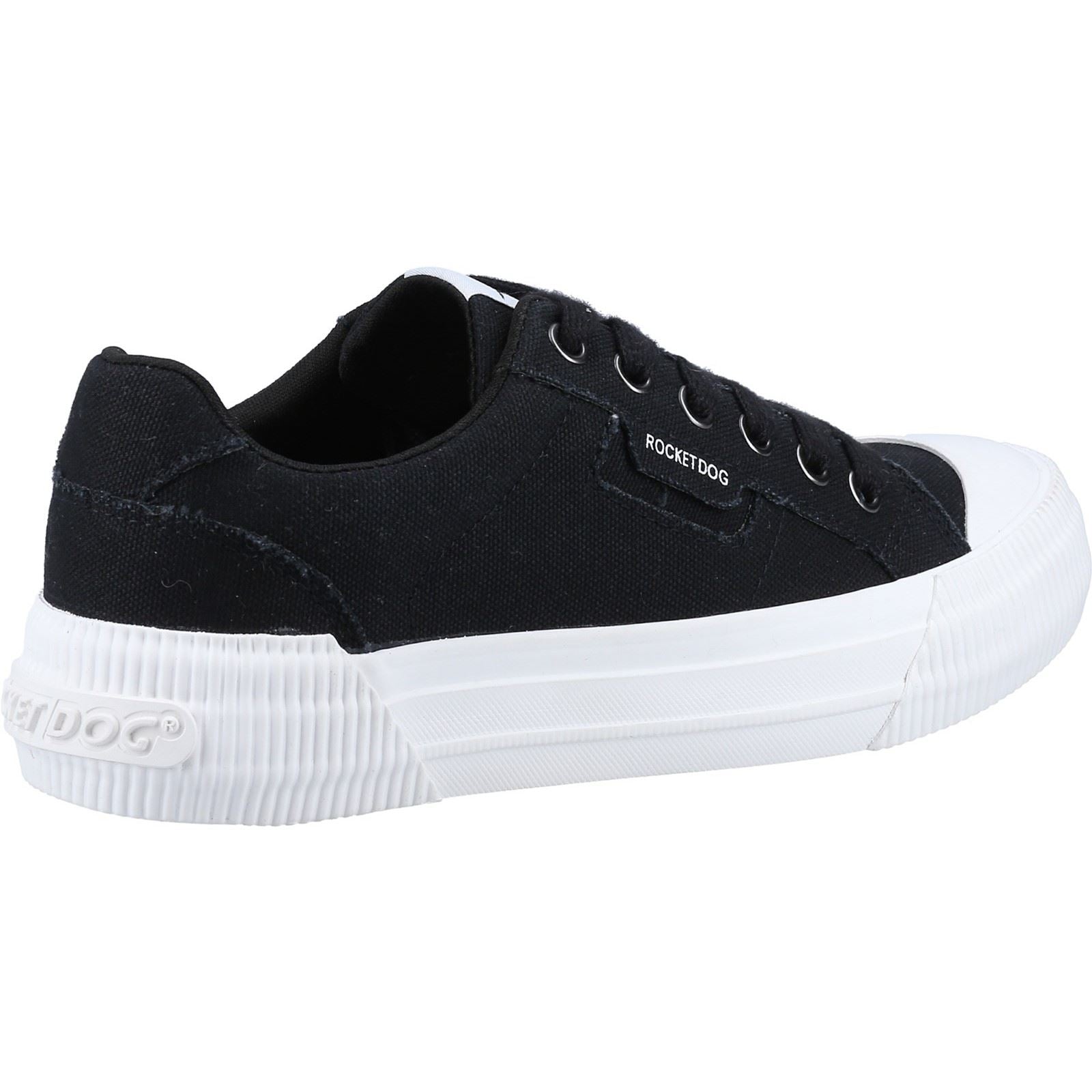 Rocket Dog Cheery 12A Canvas Baskets De Sport En Coton Pour Femme, Noires
