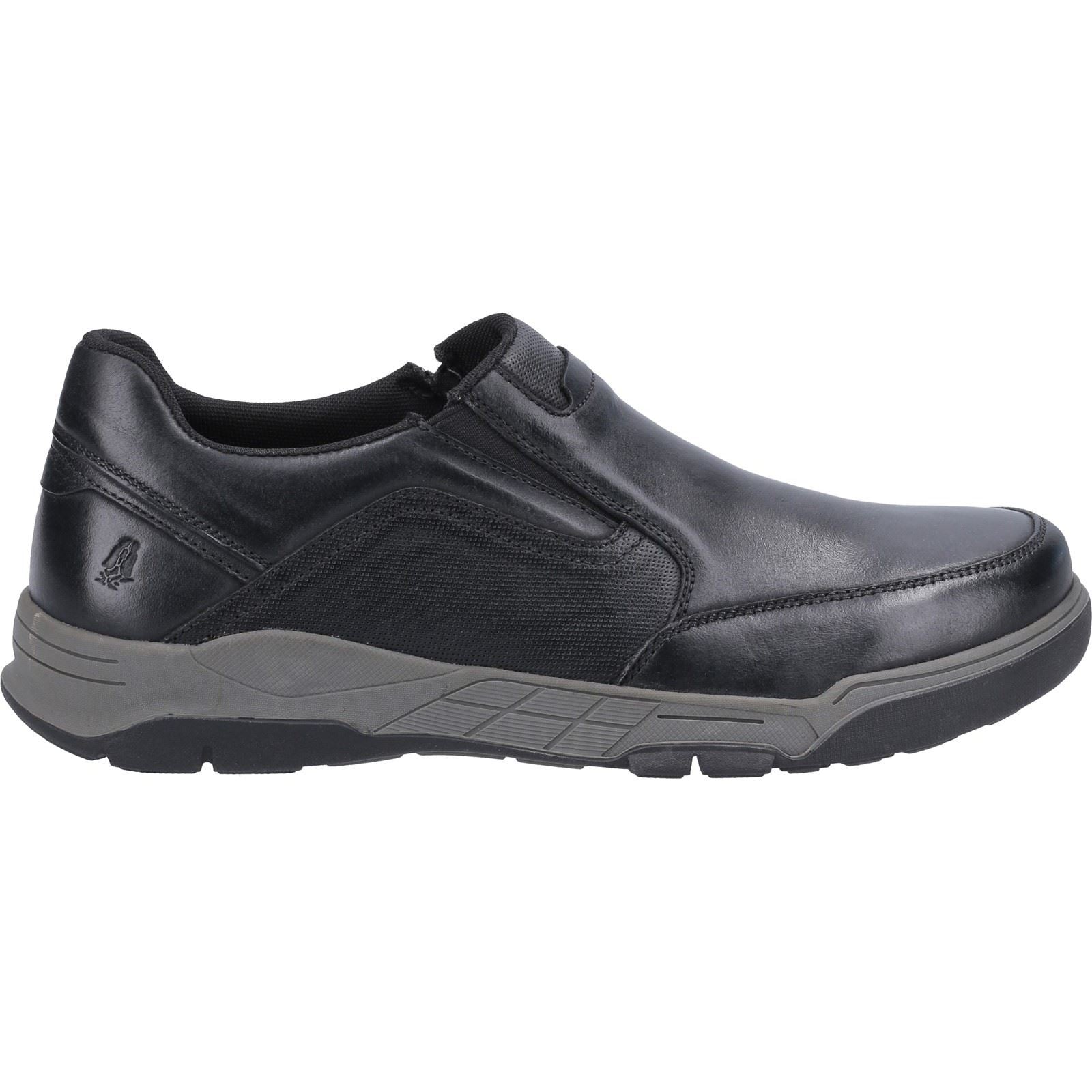 Hush Puppies Fletcher Mocassins Noirs En Cuir Pour Hommes