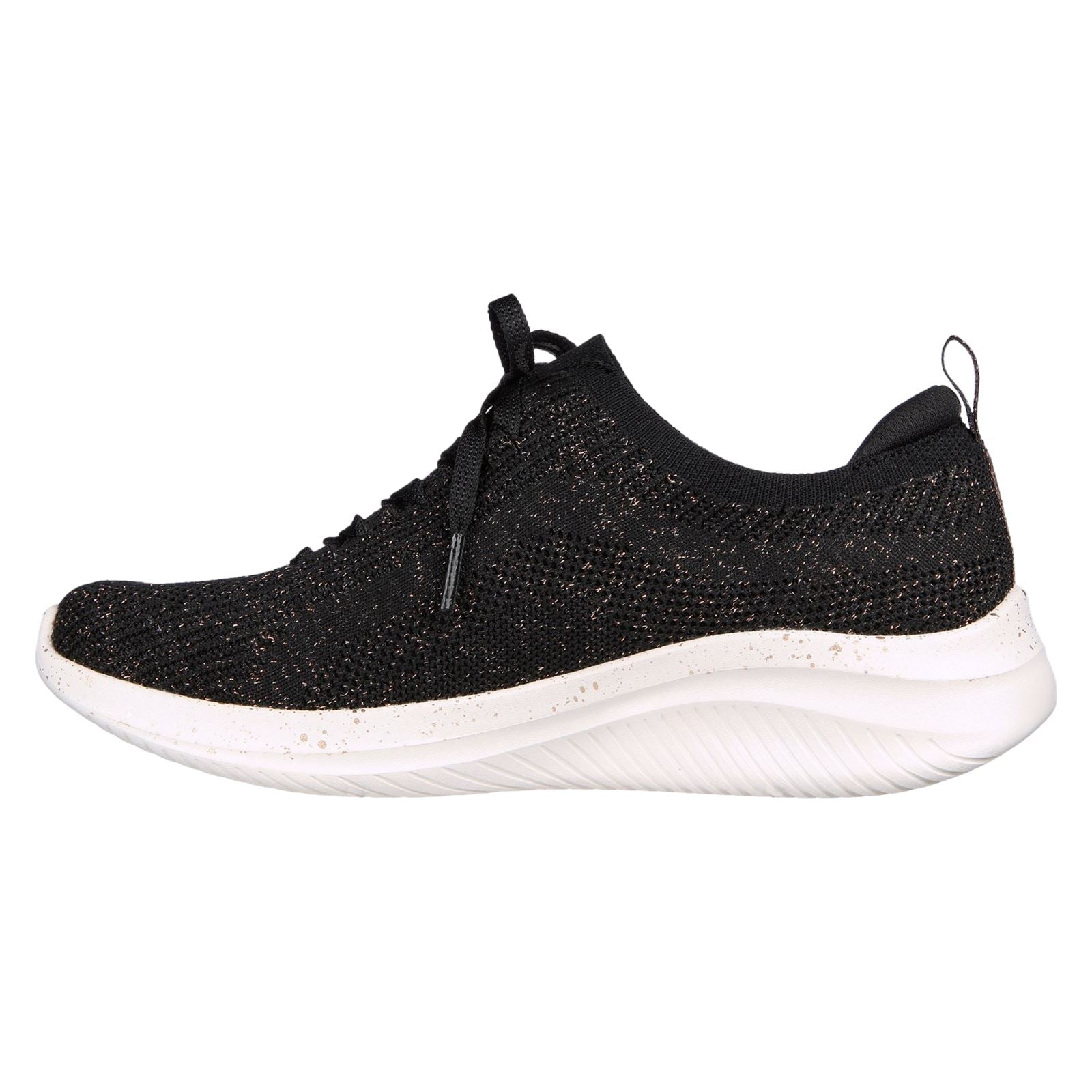 Skechers Ultra Flex 3.0 Let's Dance Sneakers Pour Femmes En Textile Noir/Or Rose