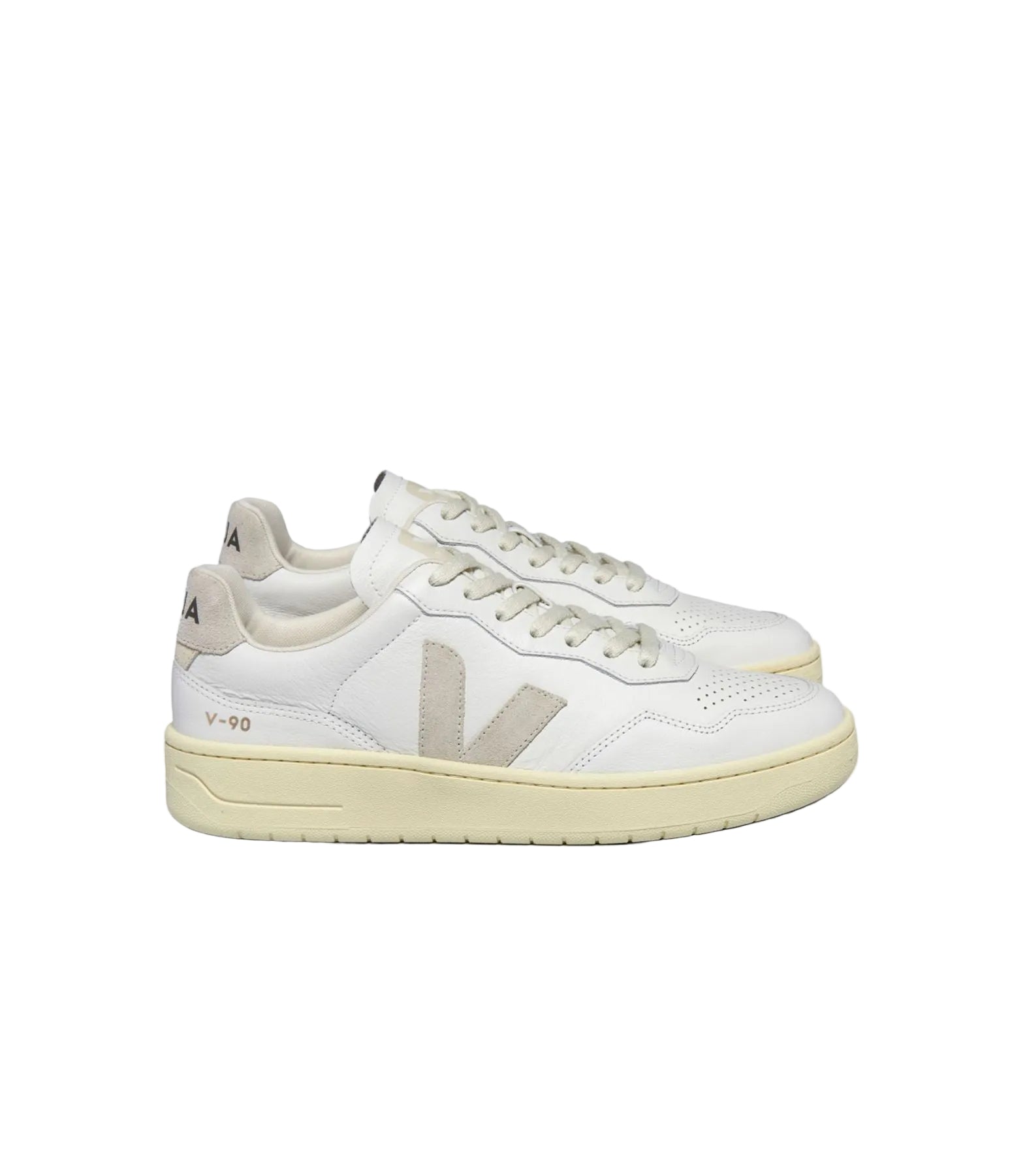 Veja V-90 Baskets blanches en cuir pour femmes
