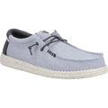 HEYDUDE Wally Coastline Chaussures Bateau Blanches En Toile Pour Hommes