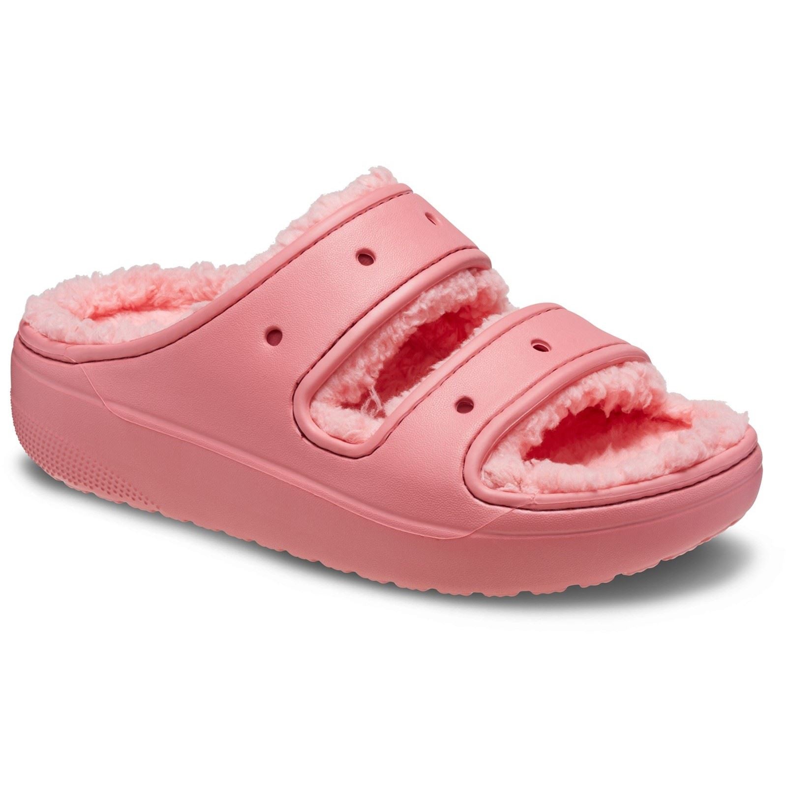 Crocs Classic Cozzzy sandales roses chaudes pour Femmes en Thermoplastique