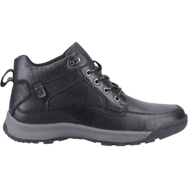 Hush Puppies Vernon Bottes Noires Pour Hommes En Cuir À La Cheville