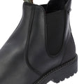 Barbour Patton Bottes Noires En Cuir Pour Hommes