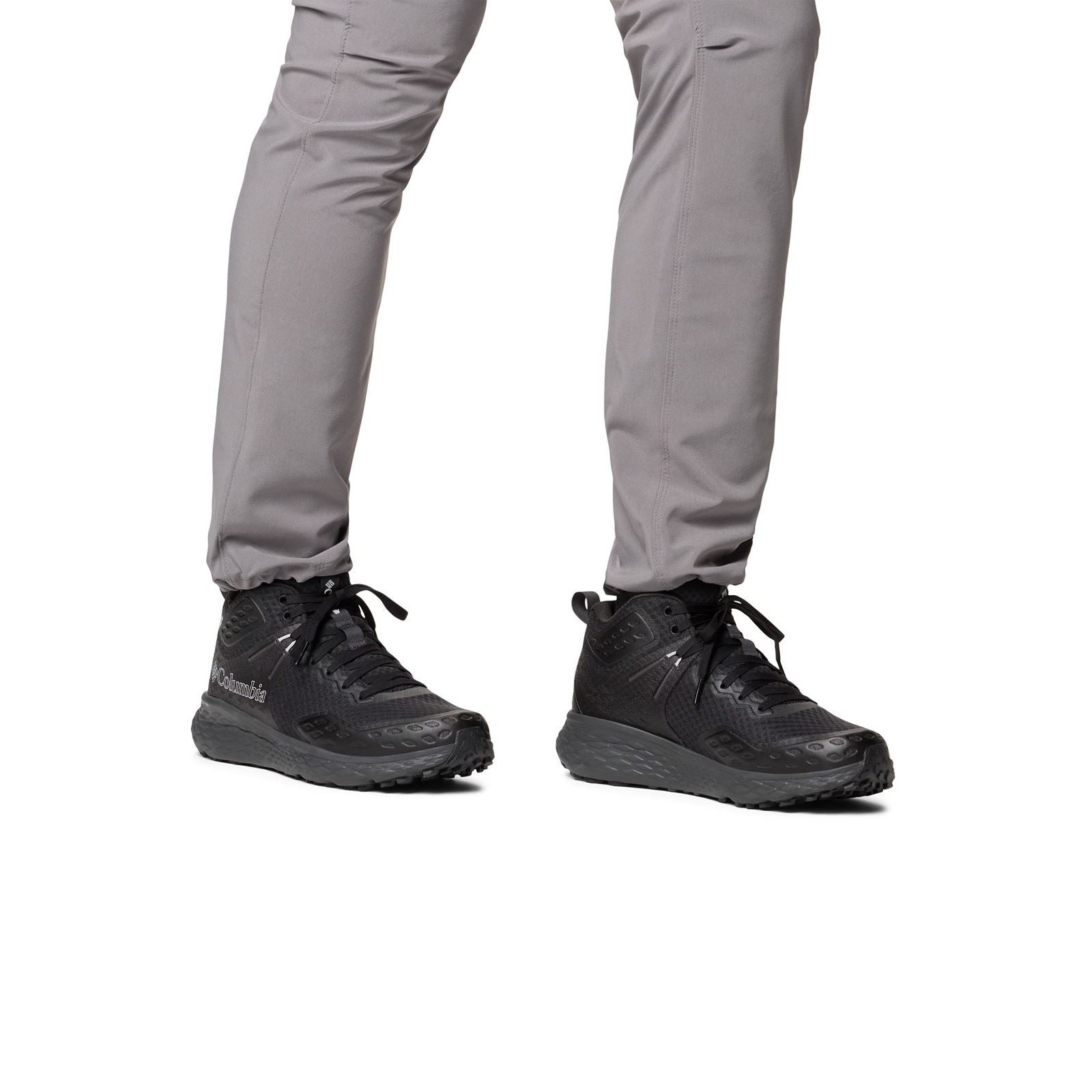Columbia Konos TRS Outdry Mid Bottes De Randonnée En Polyester Pour Hommes Noires/Requin
