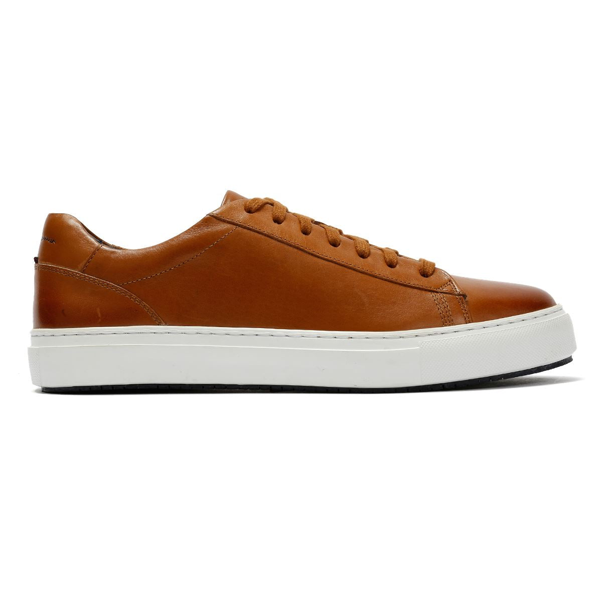 Ben Sherman Ace Cupsole Baskets En Cuir Marron Pour Hommes