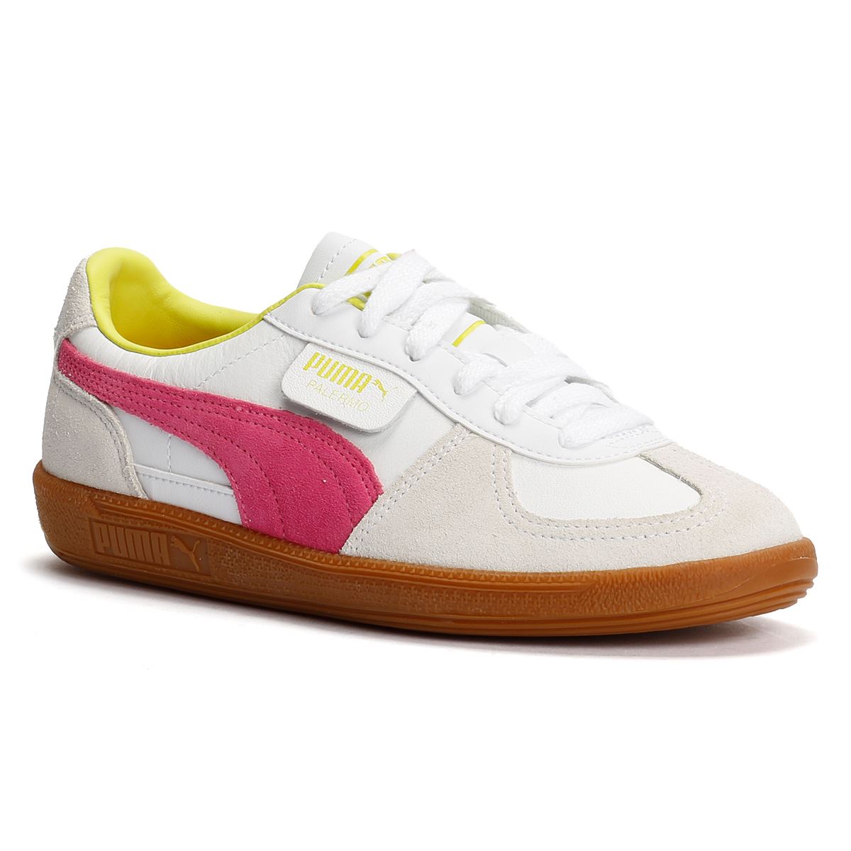 Puma Palermo Baskets Blanches En Cuir Pour Femmes