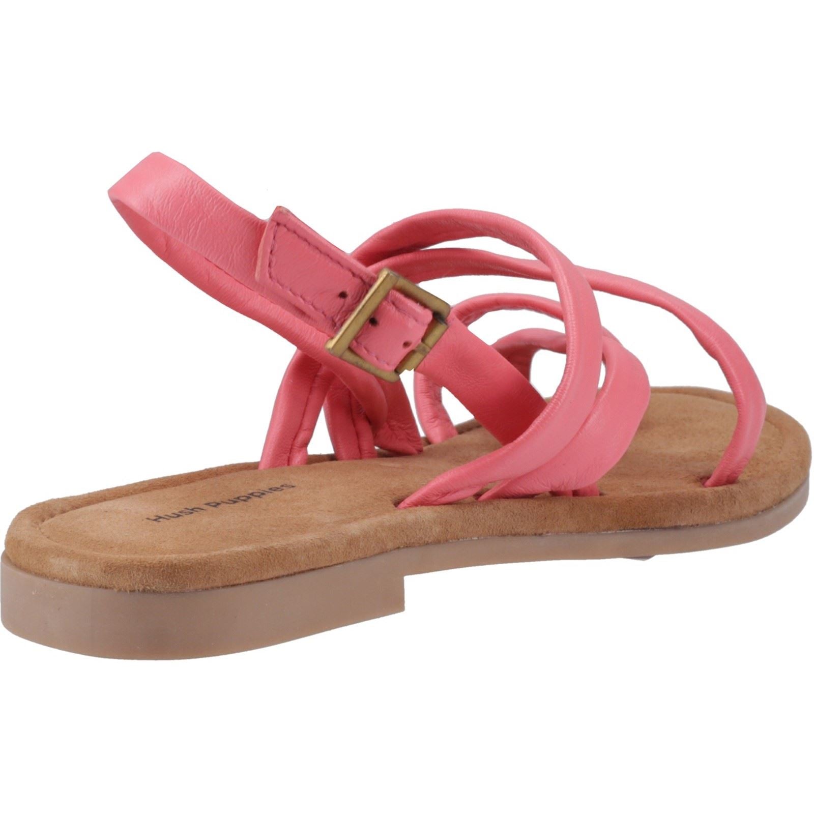 Hush Puppies Hope Sandales En Cuir Pour Femmes, Couleur Corail