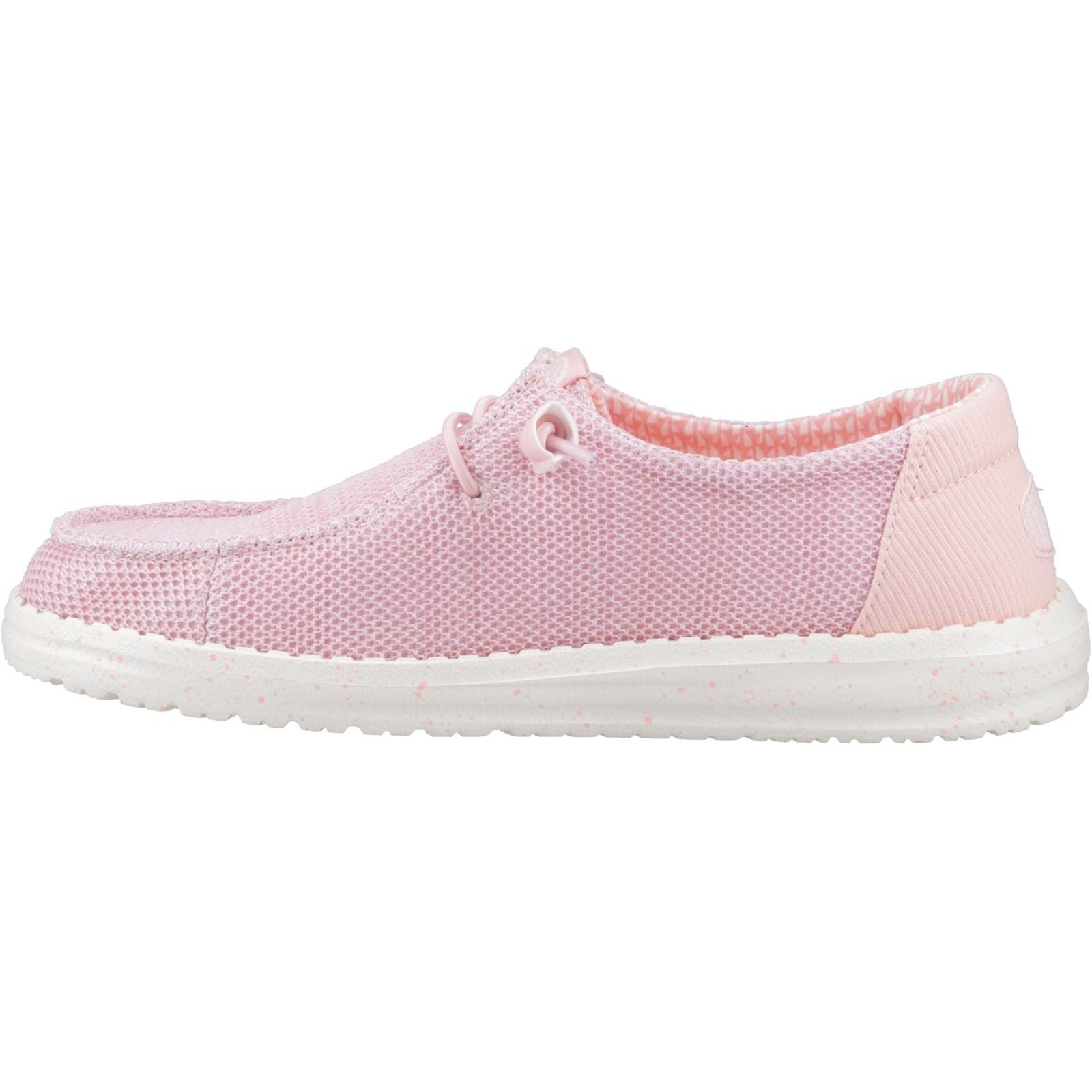 HEYDUDE Wendy Stretch Sox Chaussures De Mocassins À Rosettes Pour Femmes En Mélange De Polyester