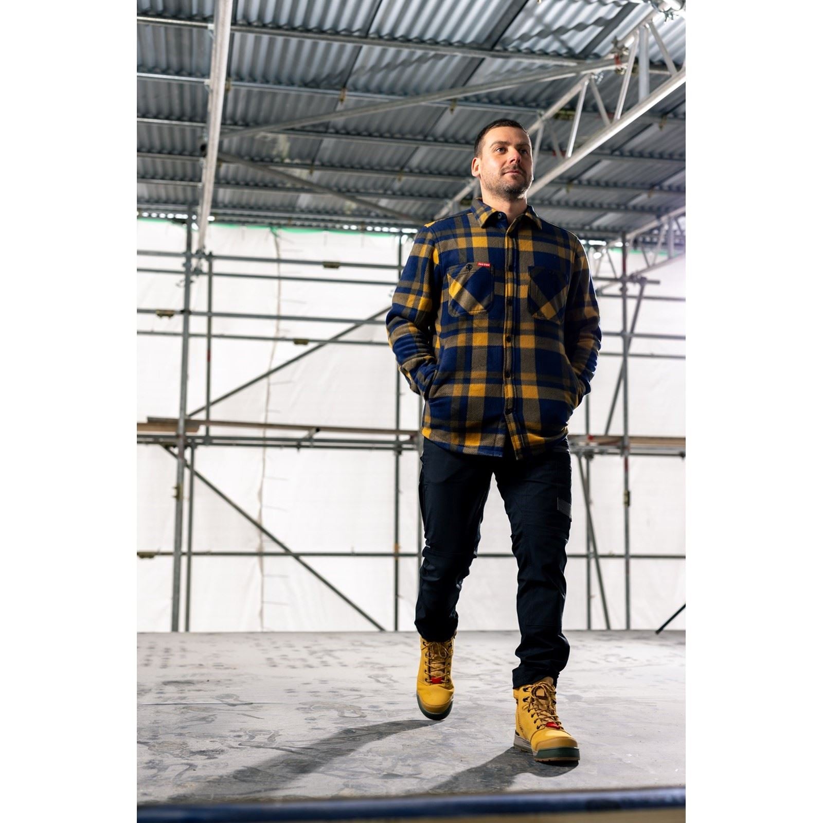 Hard Yakka Sherpa Veste En Polaire Brune Pour Homme