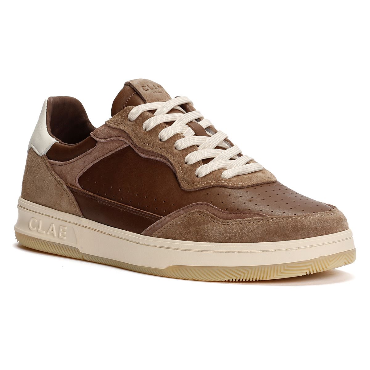 Clae Haywood Chaussures De Sport Marron Pour Homme En Cuir