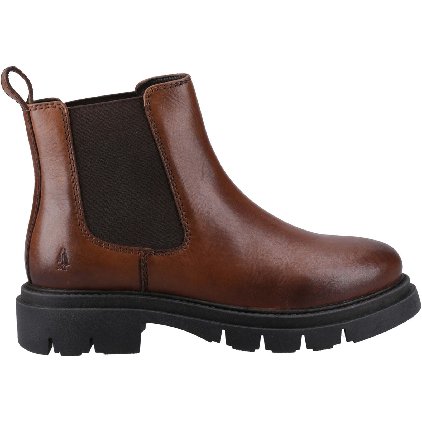 Hush Puppies Raya Chelsea Bottes Marron En Cuir Pour Femmes