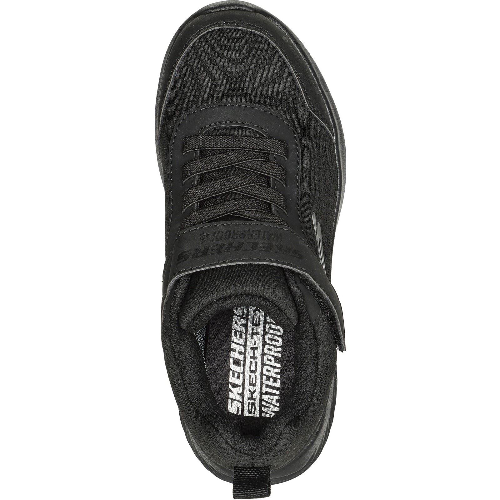 Skechers Bounder Dripper Drop Chaussures De Sport Noires Pour Garçons En Polyuréthane