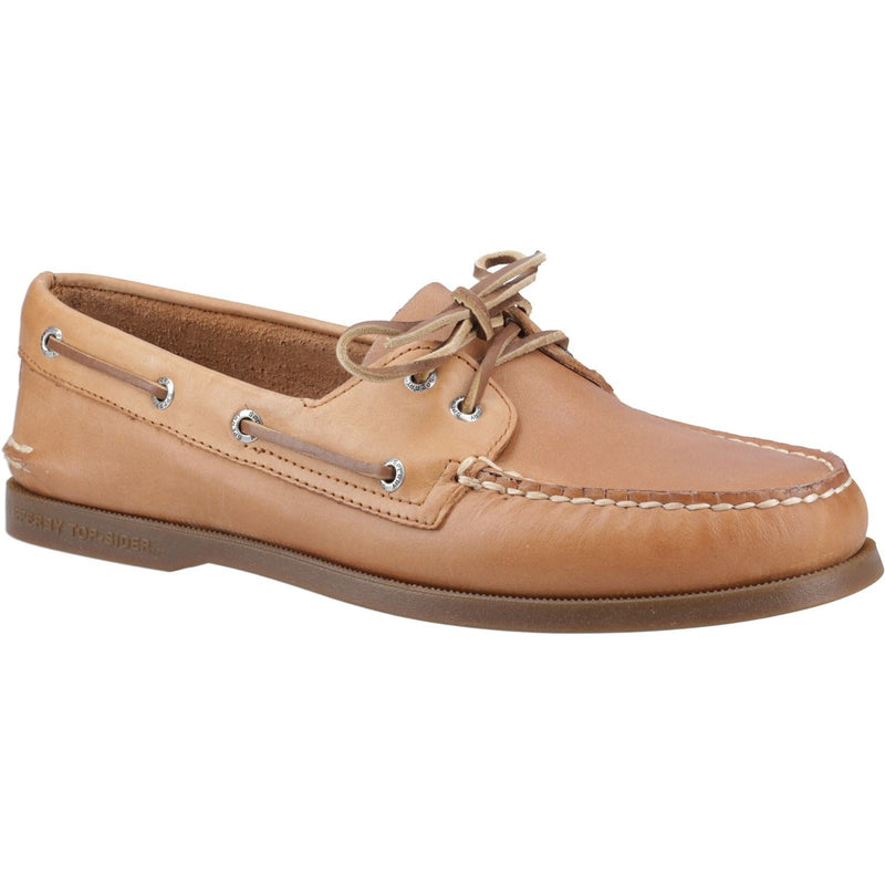 Sperry Authentic 2 Eye Chaussures Bateau Pour Homme En Cuir Couleur Noix De Muscade