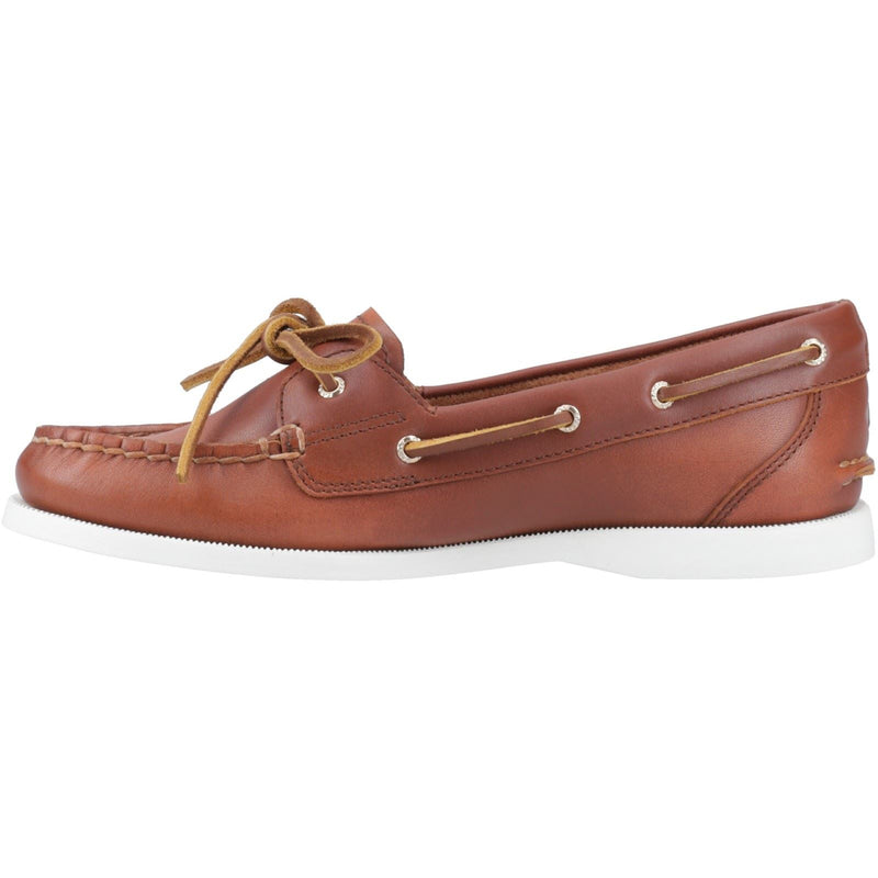 Sperry Authentic 1 Eye Chaussures Bateau En Cuir Pour Femmes Marron