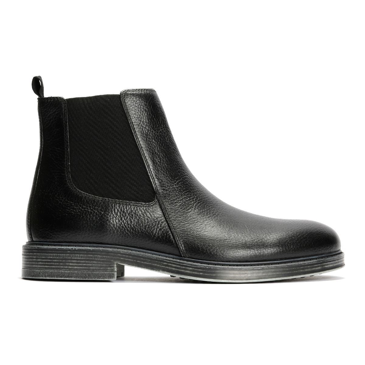 Geox Henreys Bottes Noires En Cuir Pour Hommes