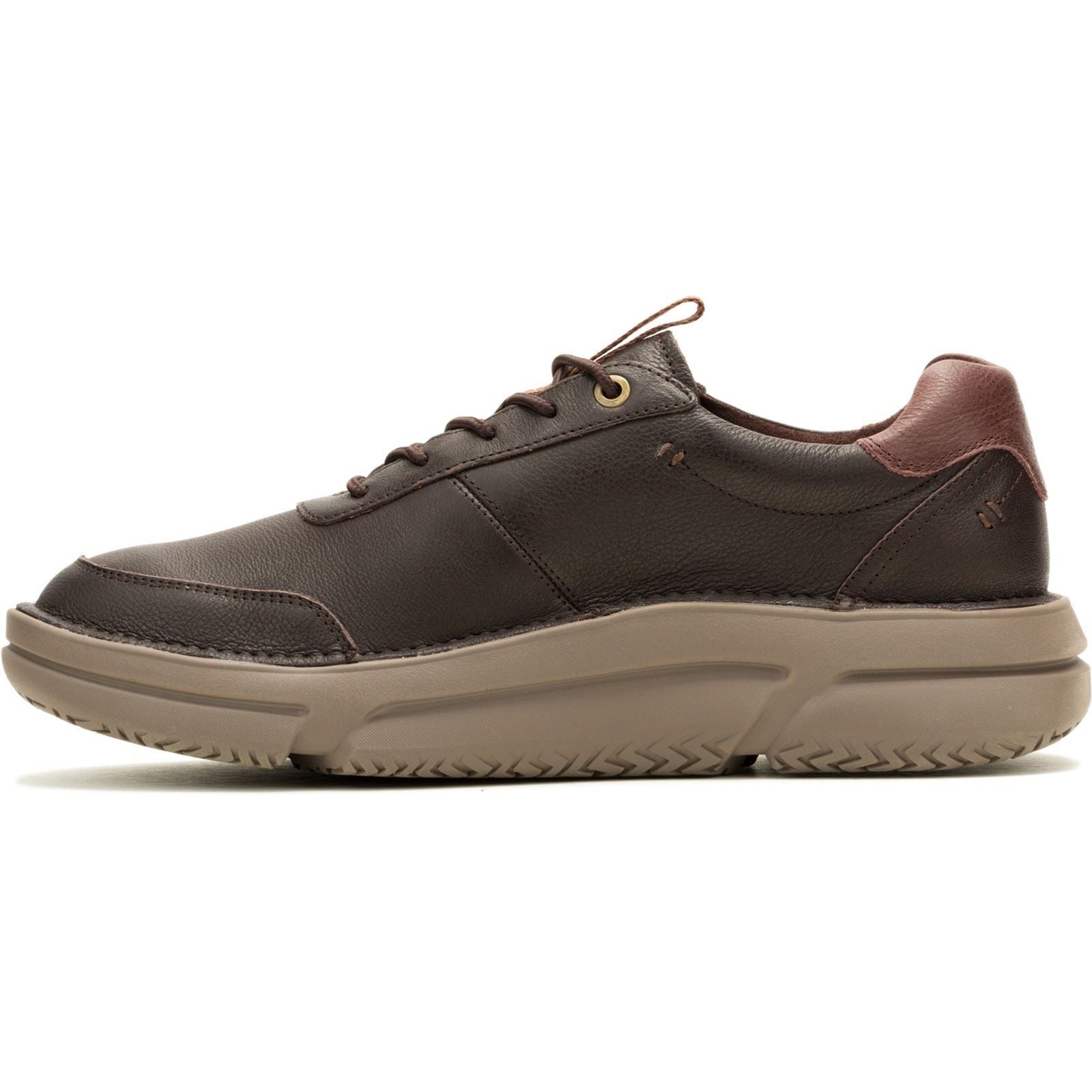 Hush Puppies Baylor Chaussures De Sport Marron Pour Homme En Cuir