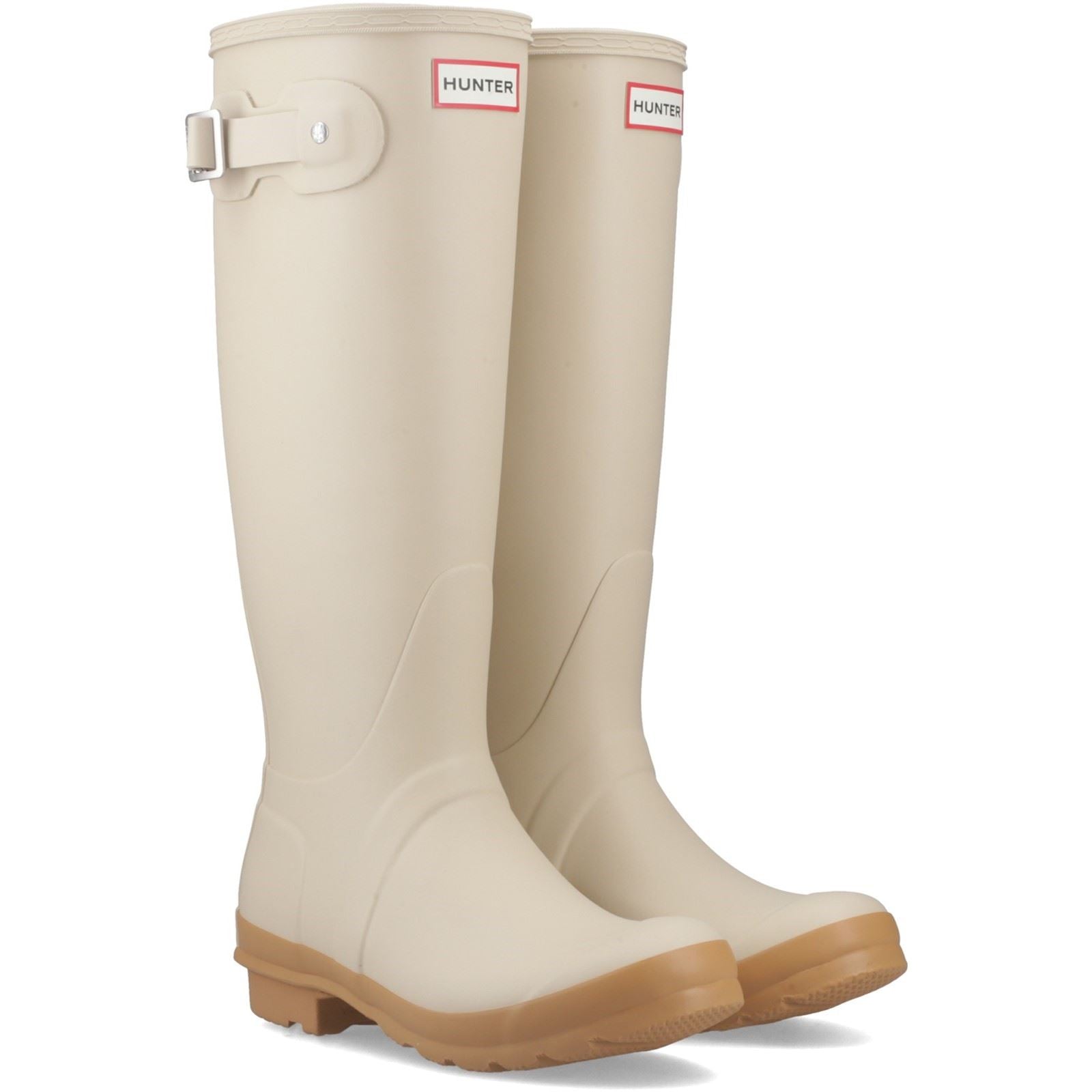 Hunter Original Tall Boot Bottes En Caoutchouc Pour Femmes Gravel/Biscuit