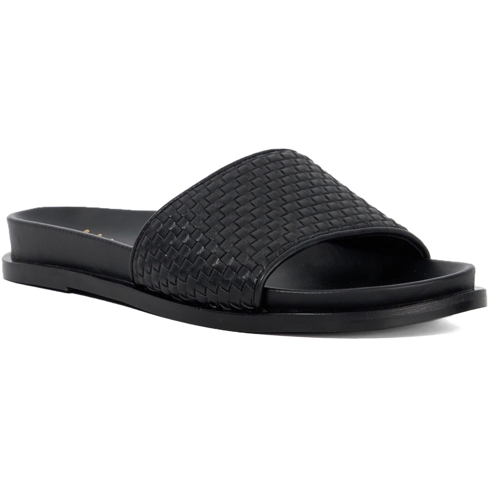 Dune Lilas Sandales Noires Pour Femmes