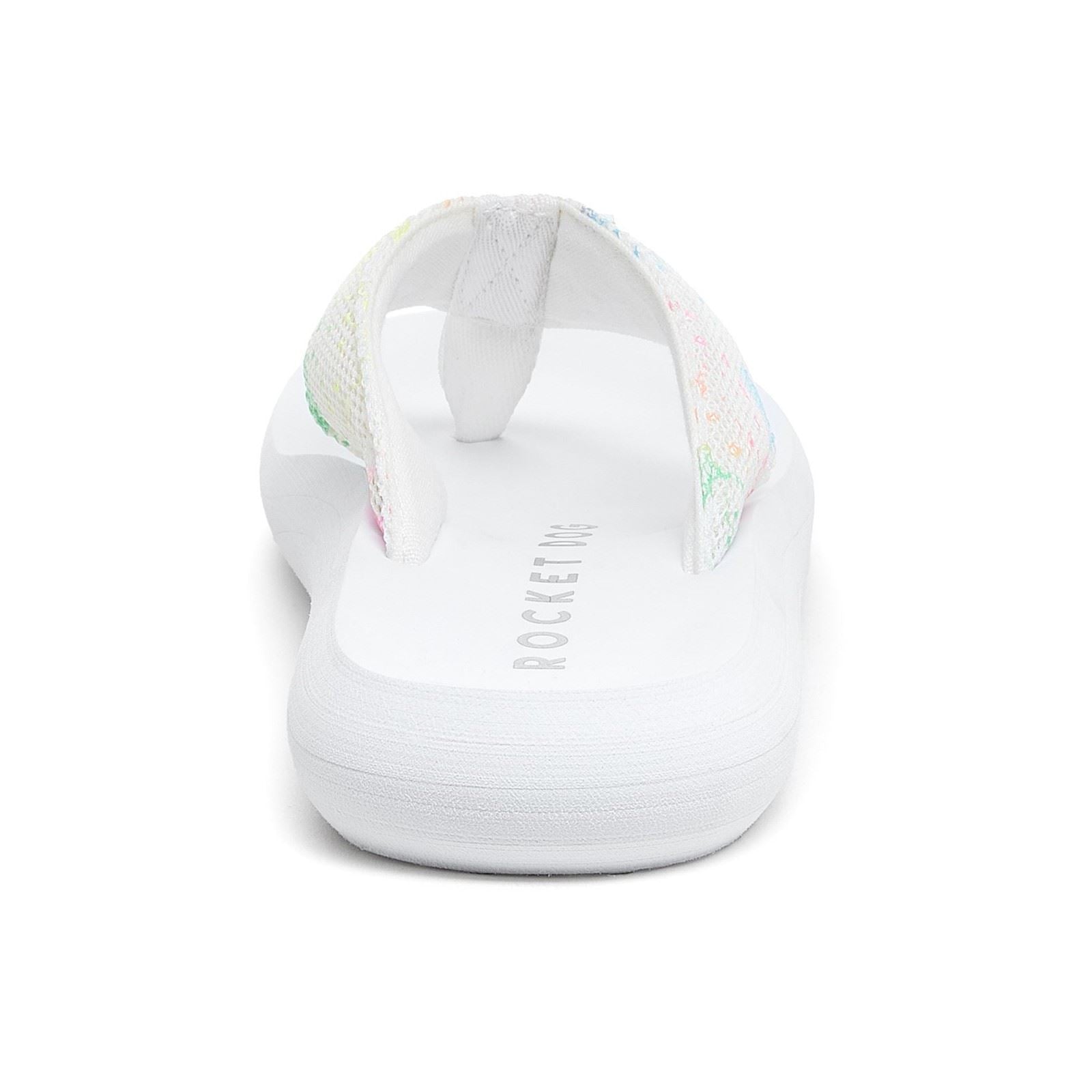 Rocket Dog Spotlight Barker Sandales Blanches En Tissu Pour Femmes