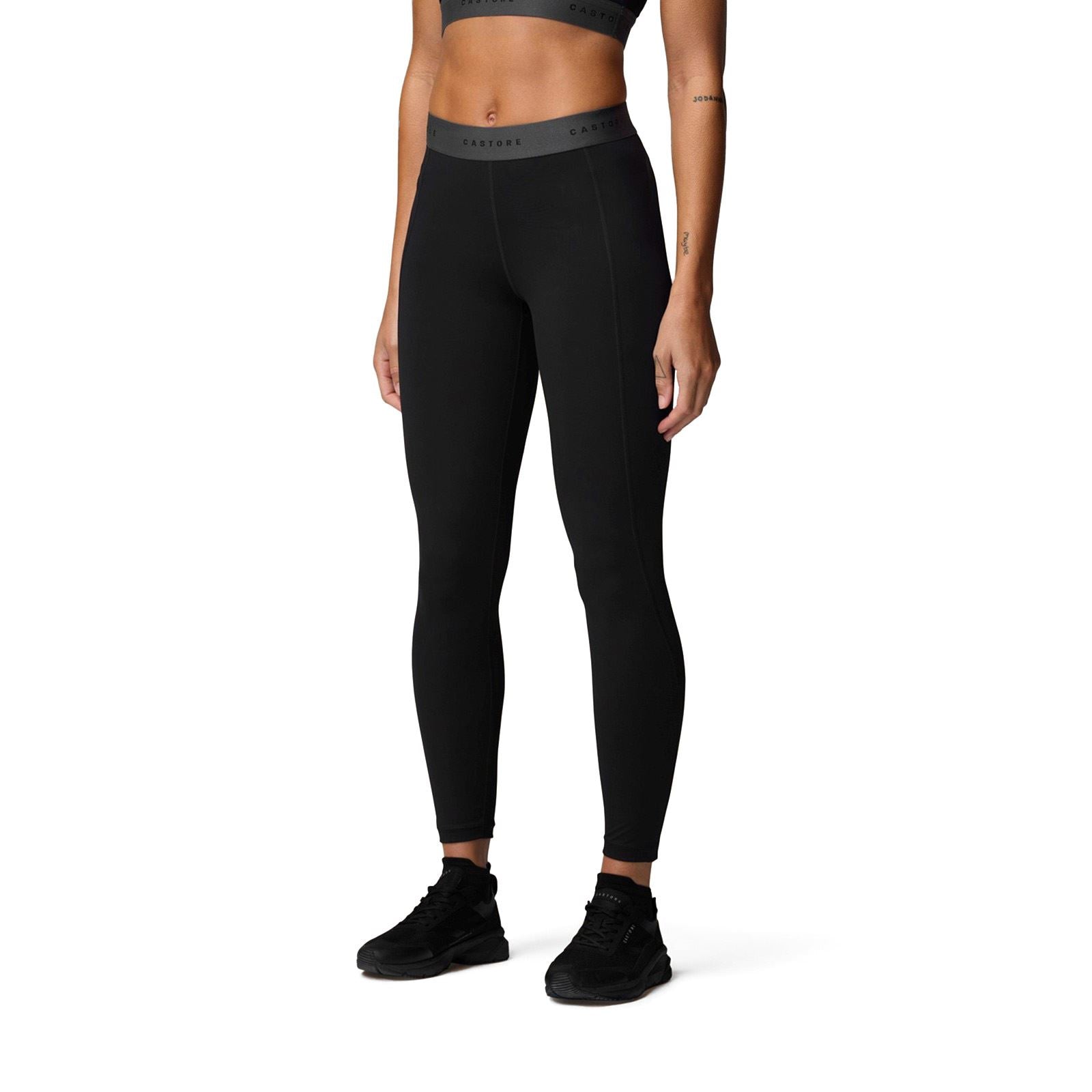 Castore Adapt Legging Leggings De Sport Noirs En Polyester Pour Femmes