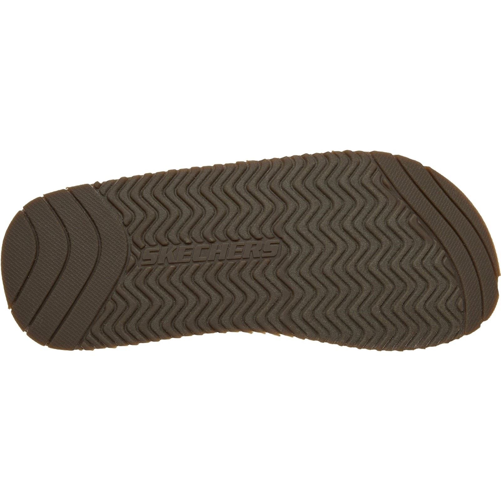 Skechers Quill Tongs En Textile Pour Hommes Marron