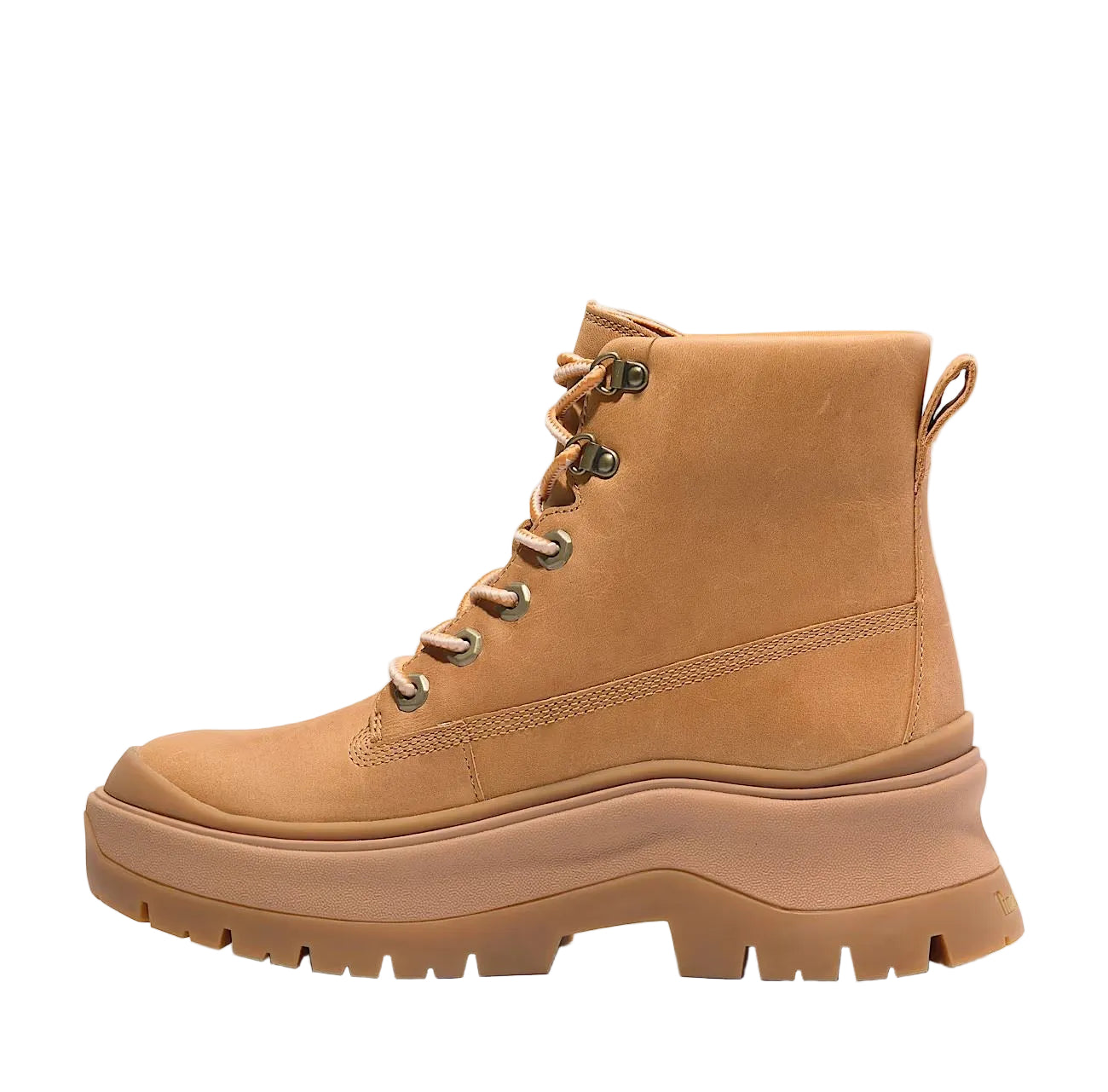 Timberland Roxie Lane Mid Lace Bottes Jaunes Pour Femmes En Cuir