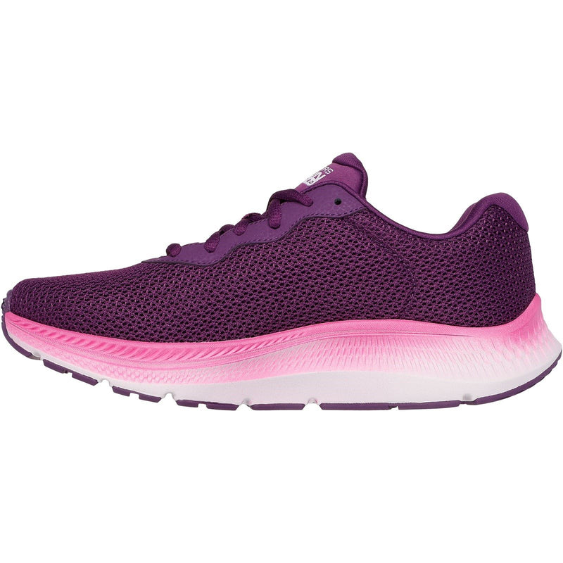 Skechers Go Run Consistent 2.0 Fast Pace Sneakers En Textile Pour Femmes De Couleur Prune
