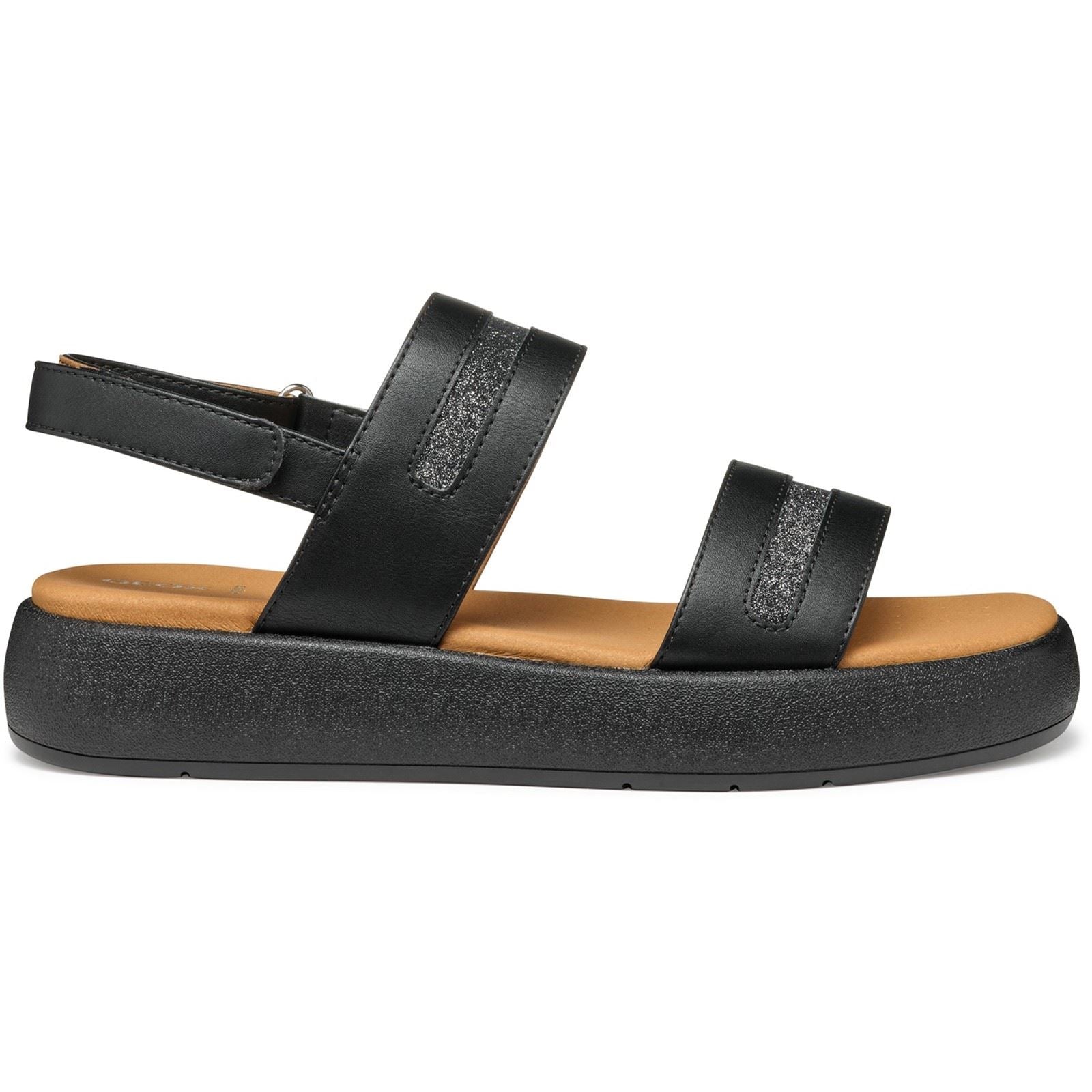 Geox D CAMALEI Sandales Noires Pour Femmes