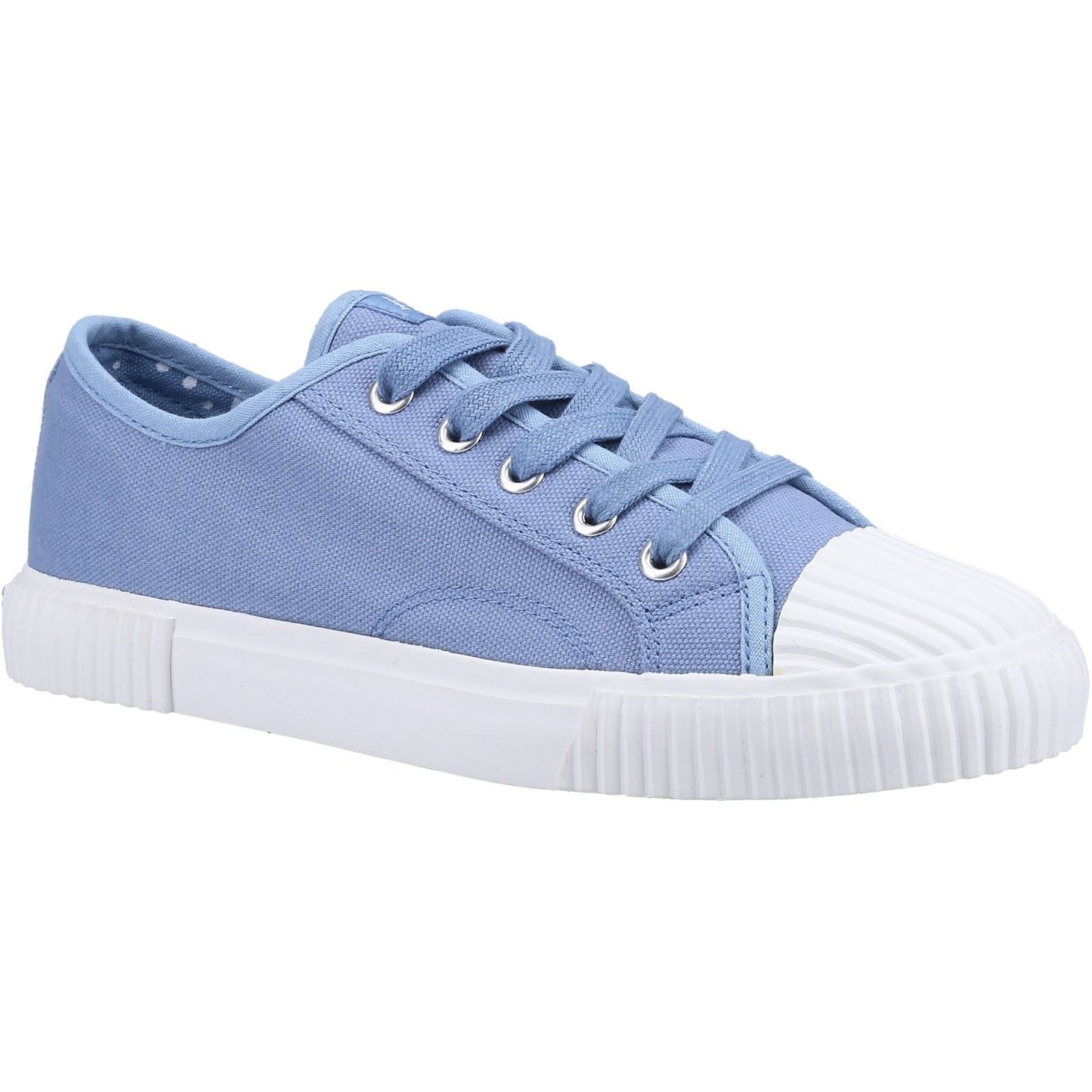 Hush Puppies Brooke Baskets En Tissu Bleu Pour Femme.