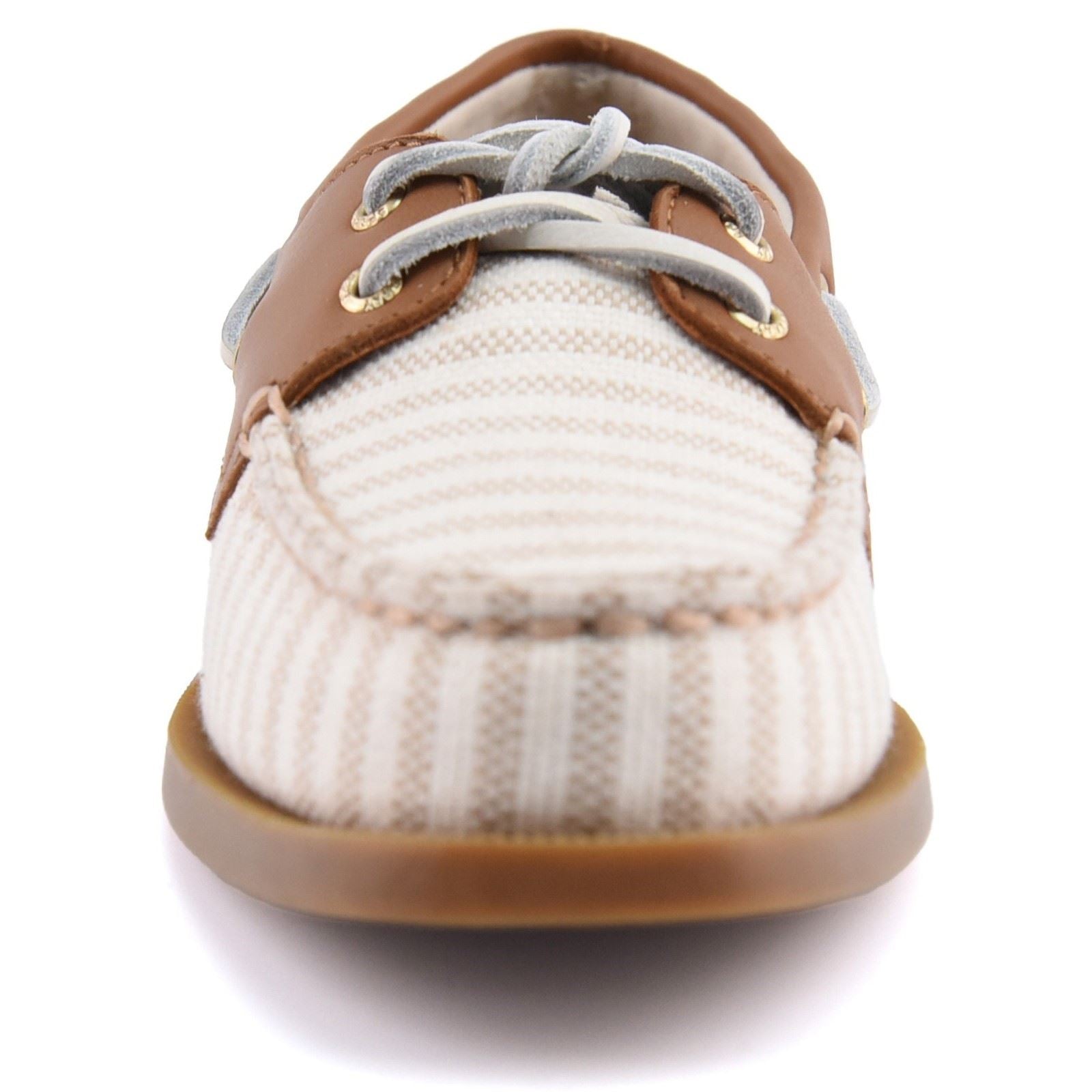 Sperry Authentic Original Bateaux En Textile Pour Femmes Blancs/Naturels
