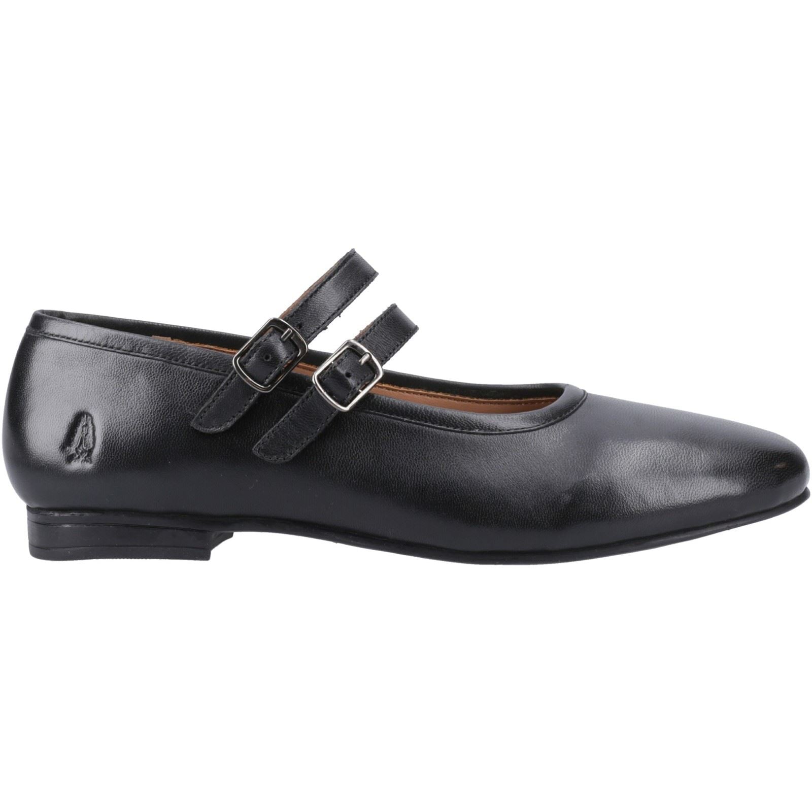 Hush Puppies Nancy Mary Jane Chaussures En Cuir Noir Pour Femme