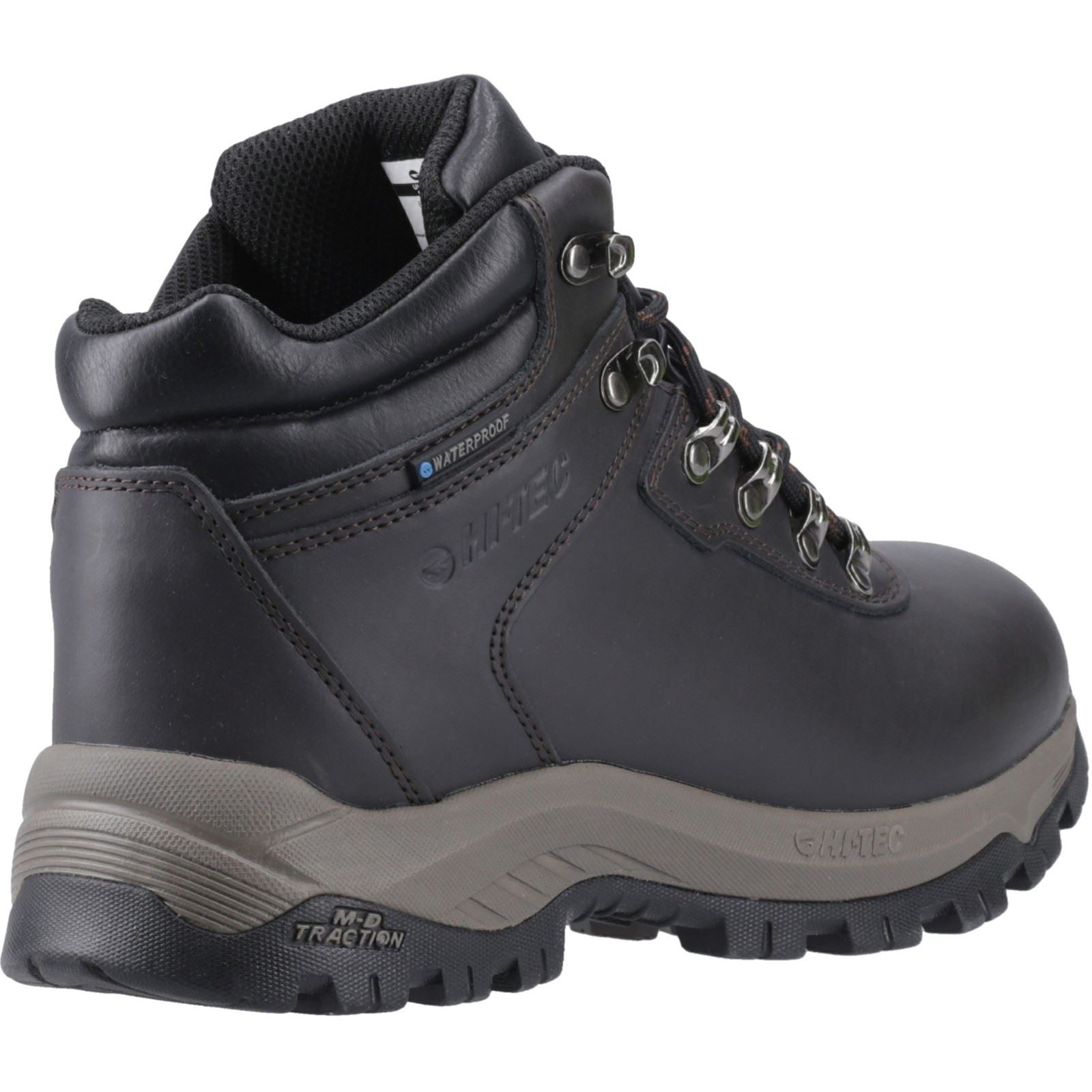 Hi-Tec Eurotrek Lite Waterproof Chaussures De Randonnée En Simili Cuir Pour Homme De Couleur Chocolat Foncé