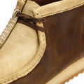 Clarks Originals Wallabee RB Combi Bottes En Cuir Marron Pour Homme