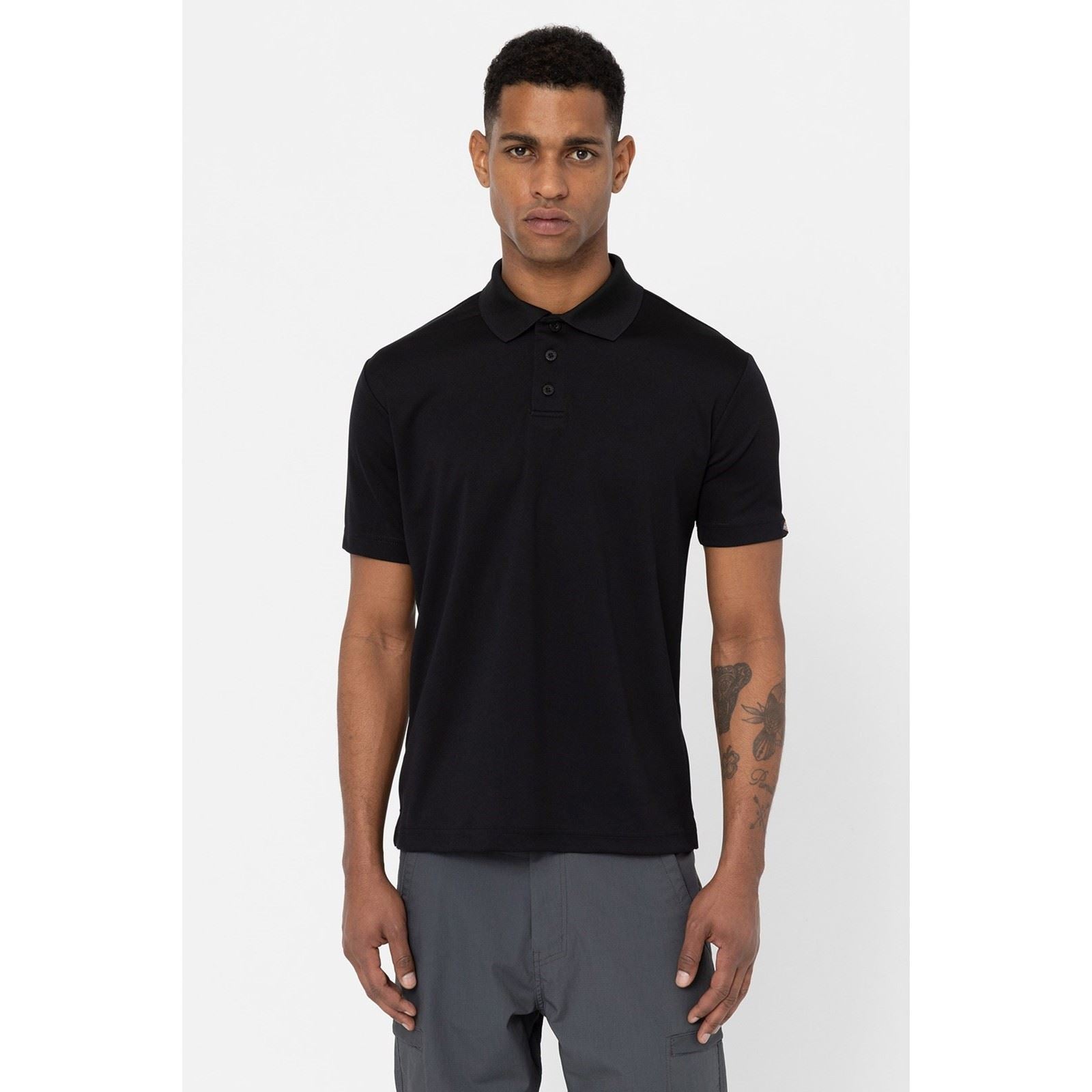 Dickies Everyday Chemise Polo Noire Pour Homme En Polyester