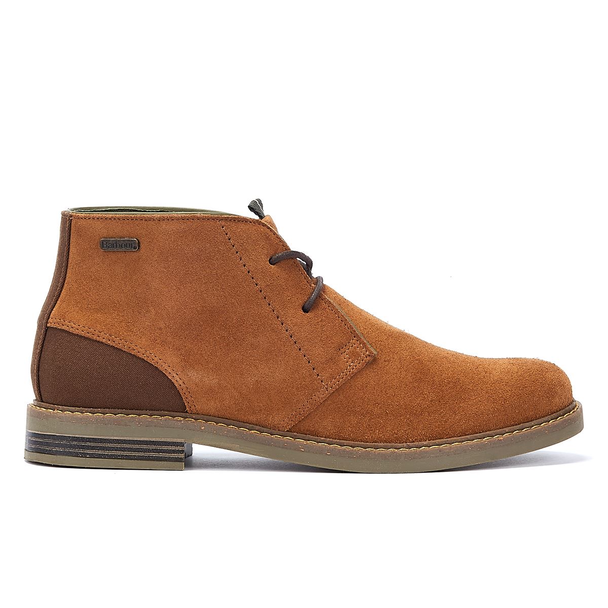 Barbour Bottes Beige En Daim Pour Homme À Lacets