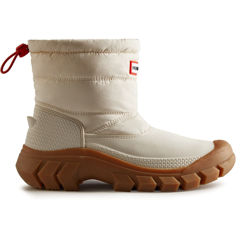 Hunter Intrepid Bottes En Caoutchouc Blanc Pour Femmes En Nylon Willow/Gum