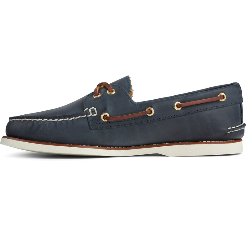 Sperry Authentic Gold Cup Chaussures Bateau Pour Hommes En Cuir Bleu Marine
