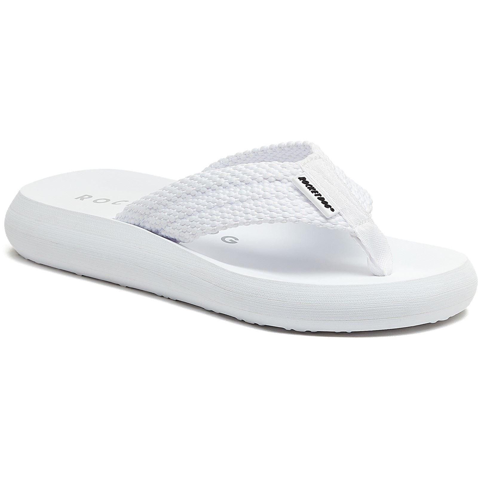 Rocket Dog Sunset Webbing Sandales Blanches Pour Femmes En Coton