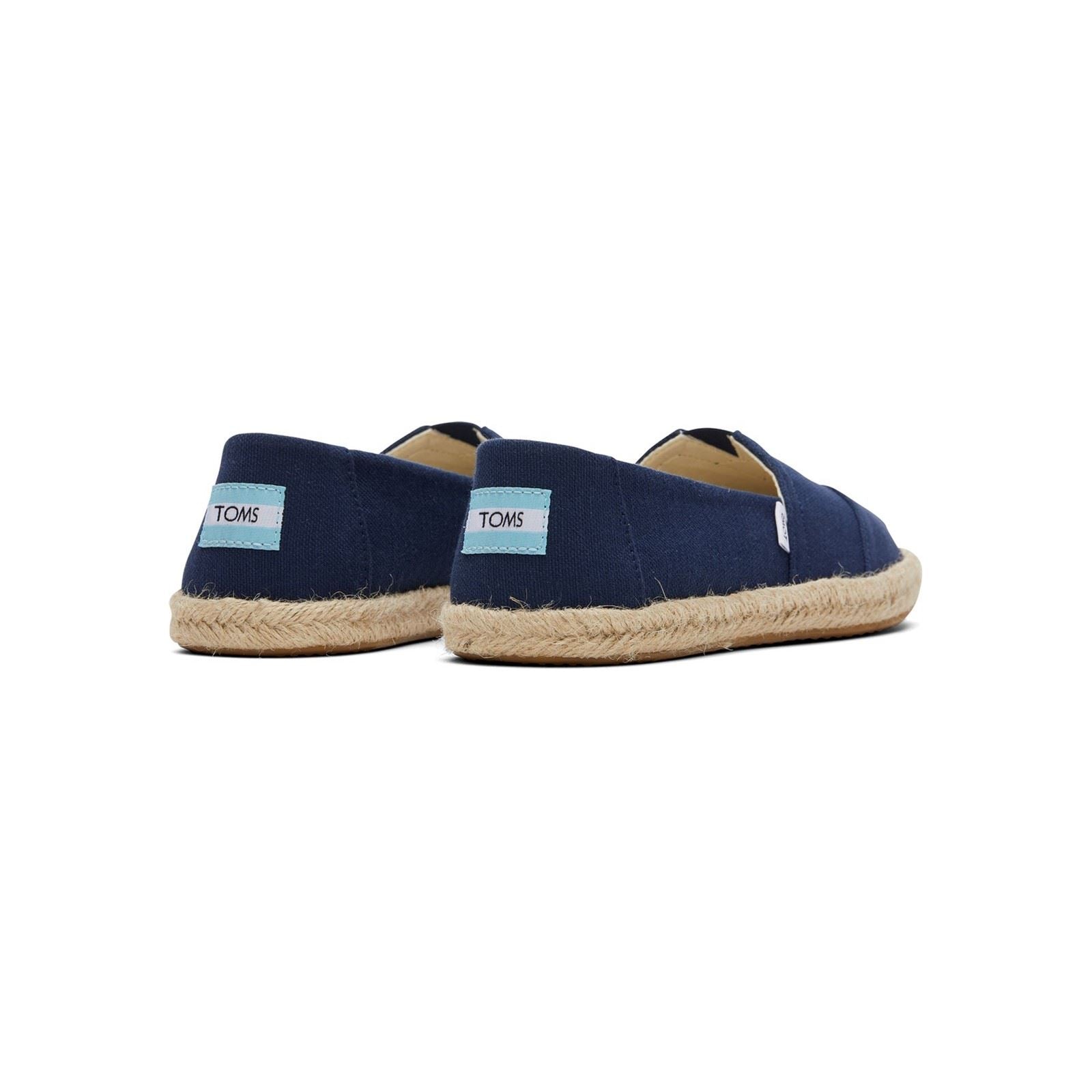 TOMS Alpargata Rope Espadrilles En Toile De Coton À 100% Pour Femmes, Couleur Bleu Marine