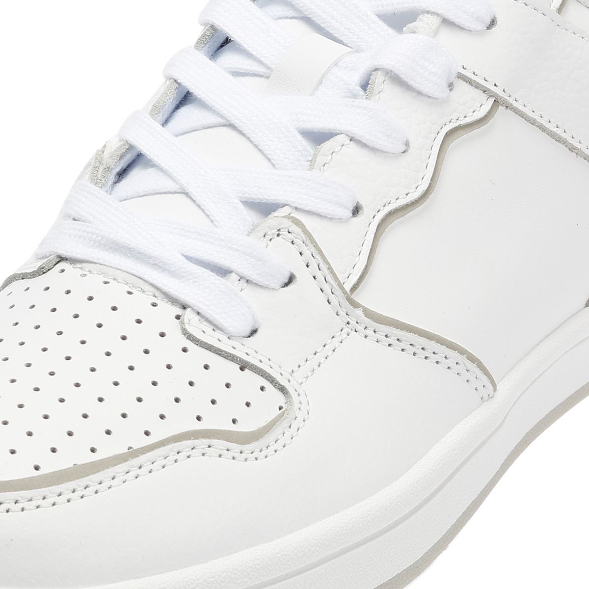 Ben Sherman Club Baskets Blanches En Cuir Pour Hommes