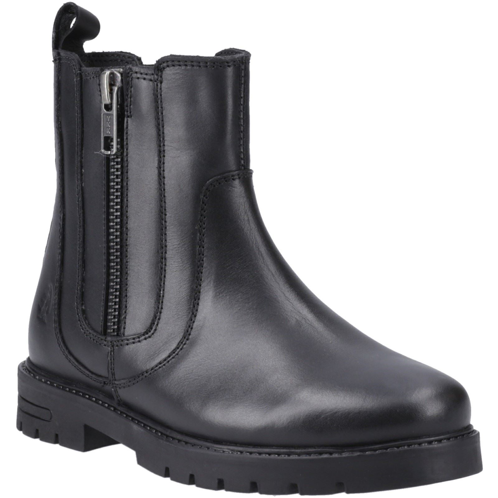 Hush Puppies Liana Chaussures Noires Pour Filles En Cuir