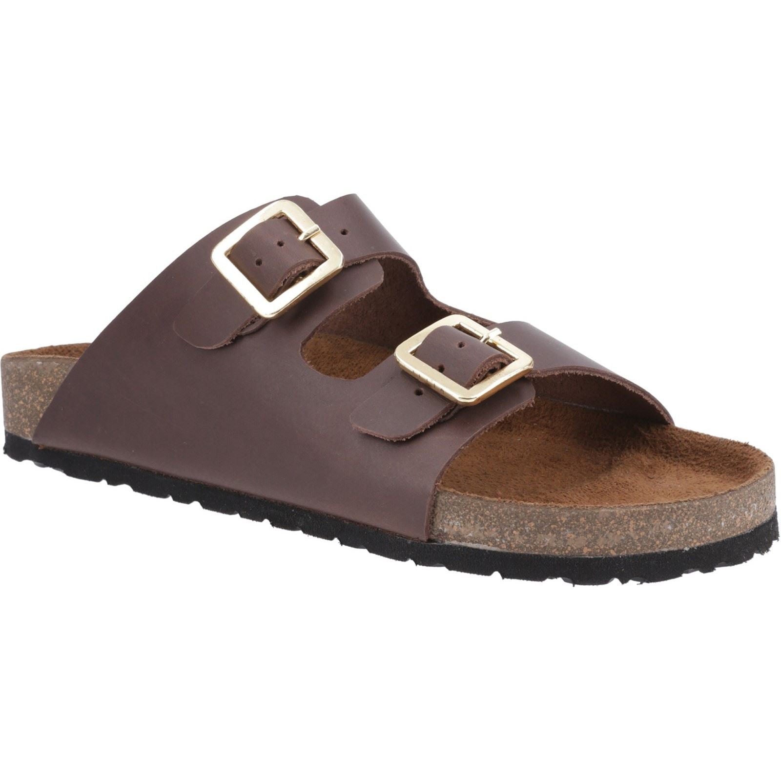 Cotswold Lushill Sandales En Cuir Pour Femmes, Marron