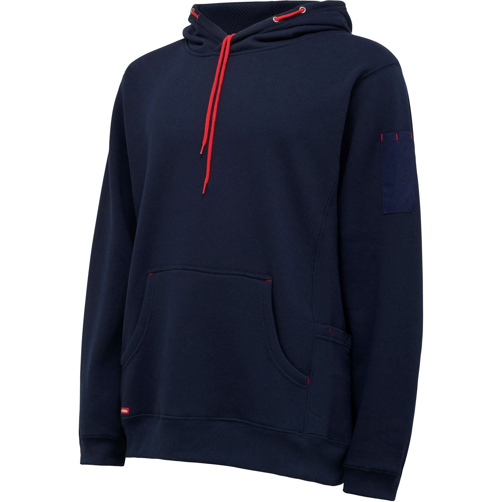Hard Yakka Brushed Fleece Sweat À Capuche Bleu En Polyester Pour Homme