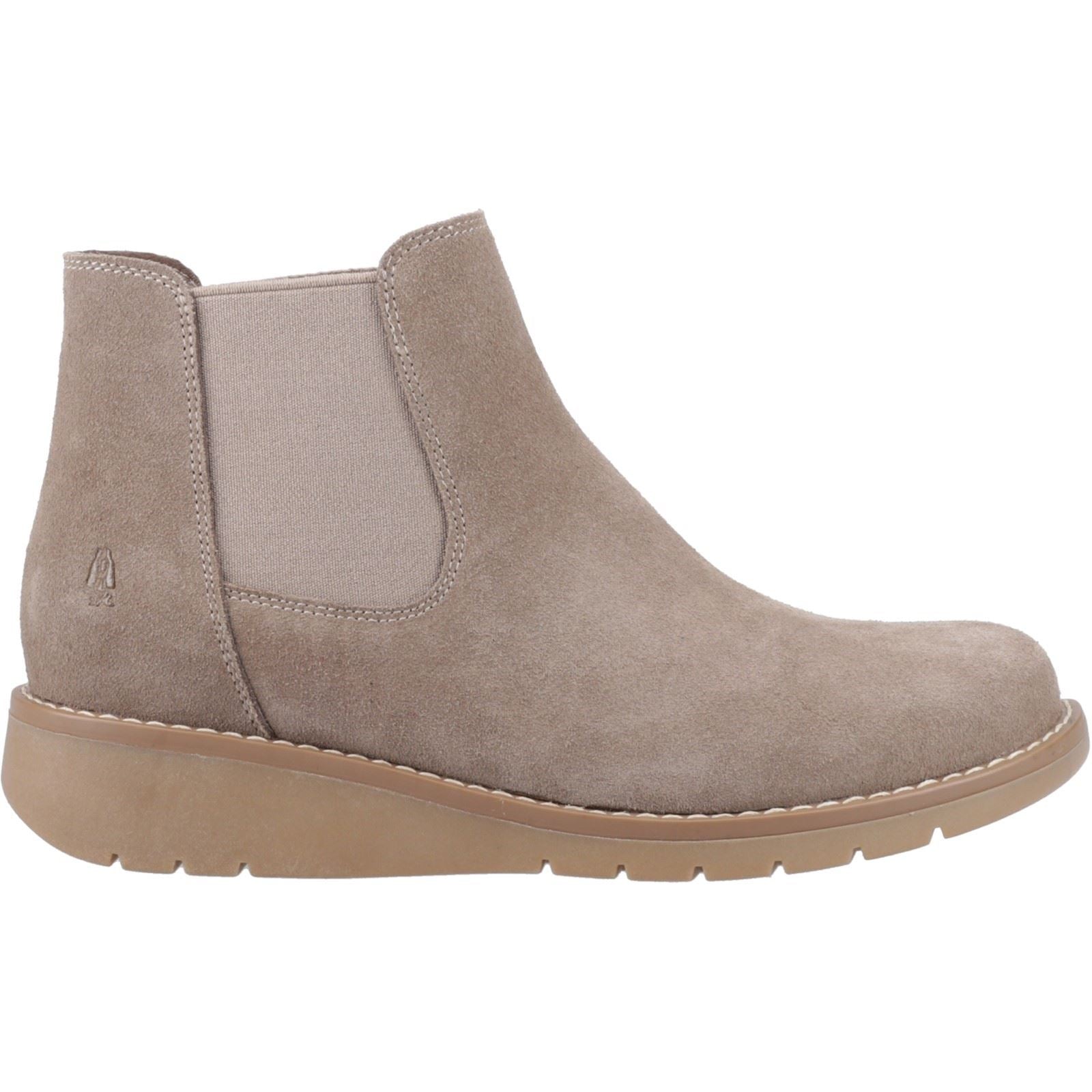Hush Puppies Leonie Femmes Chaussons Chelsea Plats En Daim Taupe