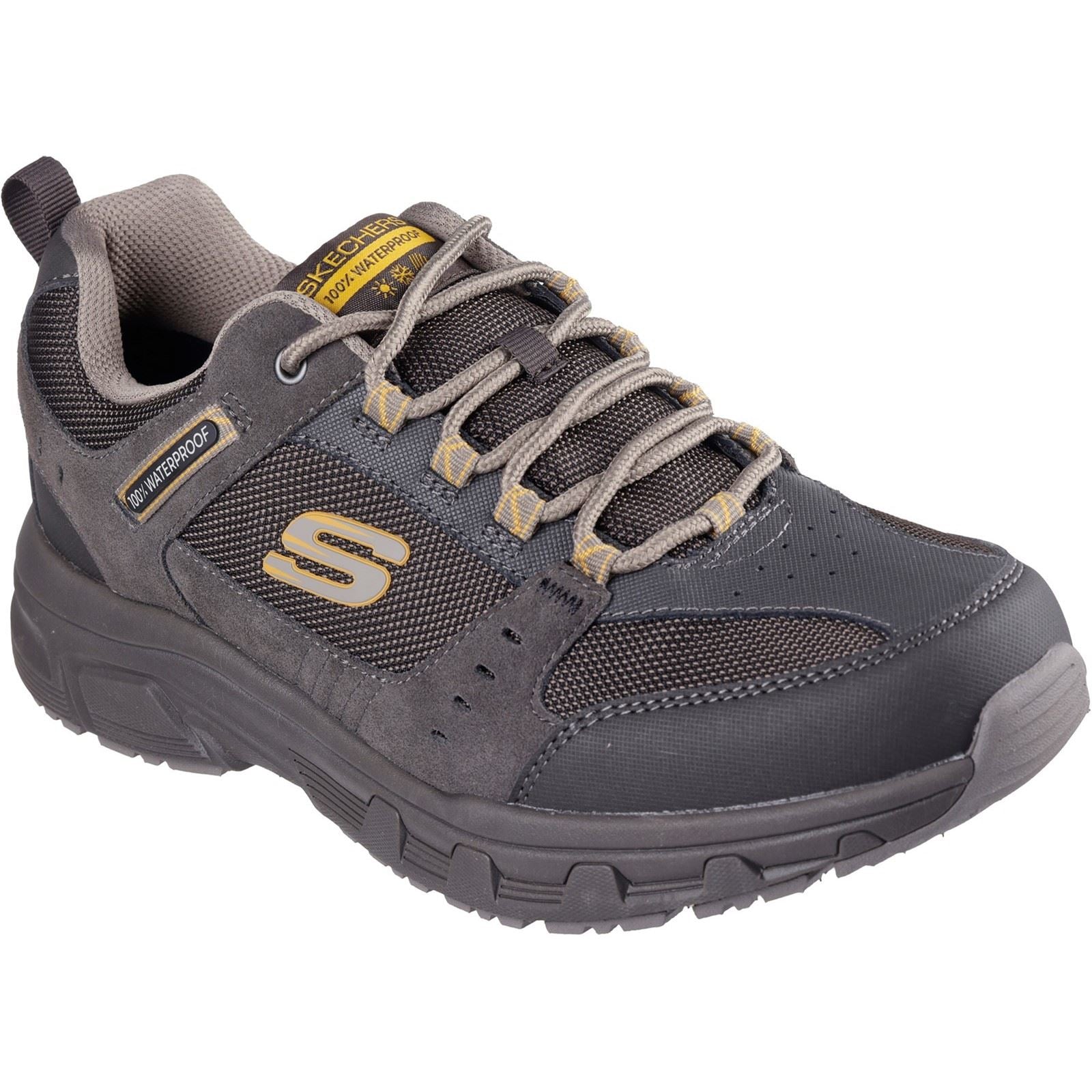 Skechers Oak Canyon - Rydell Bottes De Randonnée En Cuir Pour Homme Pierre/Marron