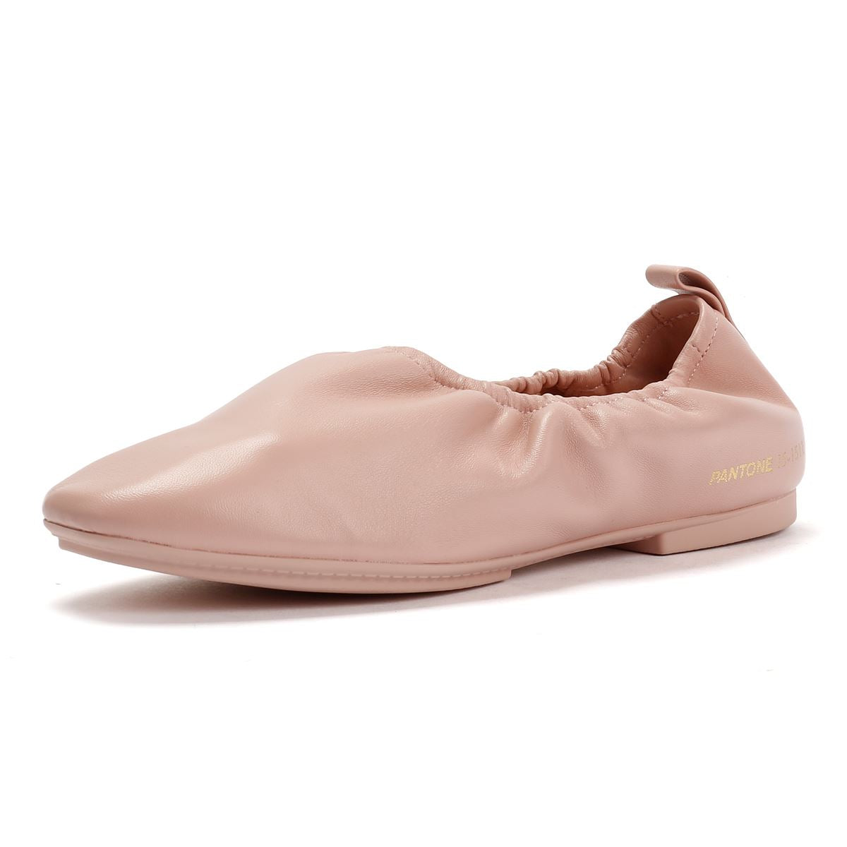 FitFlop X Pantone Delicato Ballerina Chaussures En Cuir Roses Pour Femmes