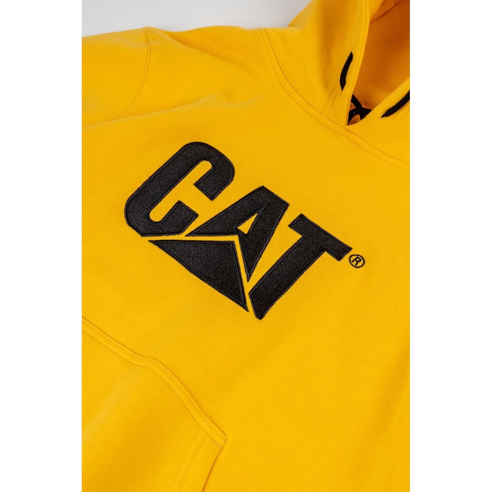 Caterpillar Trademark Sweat À Capuche Jaune En Coton Pour Homme