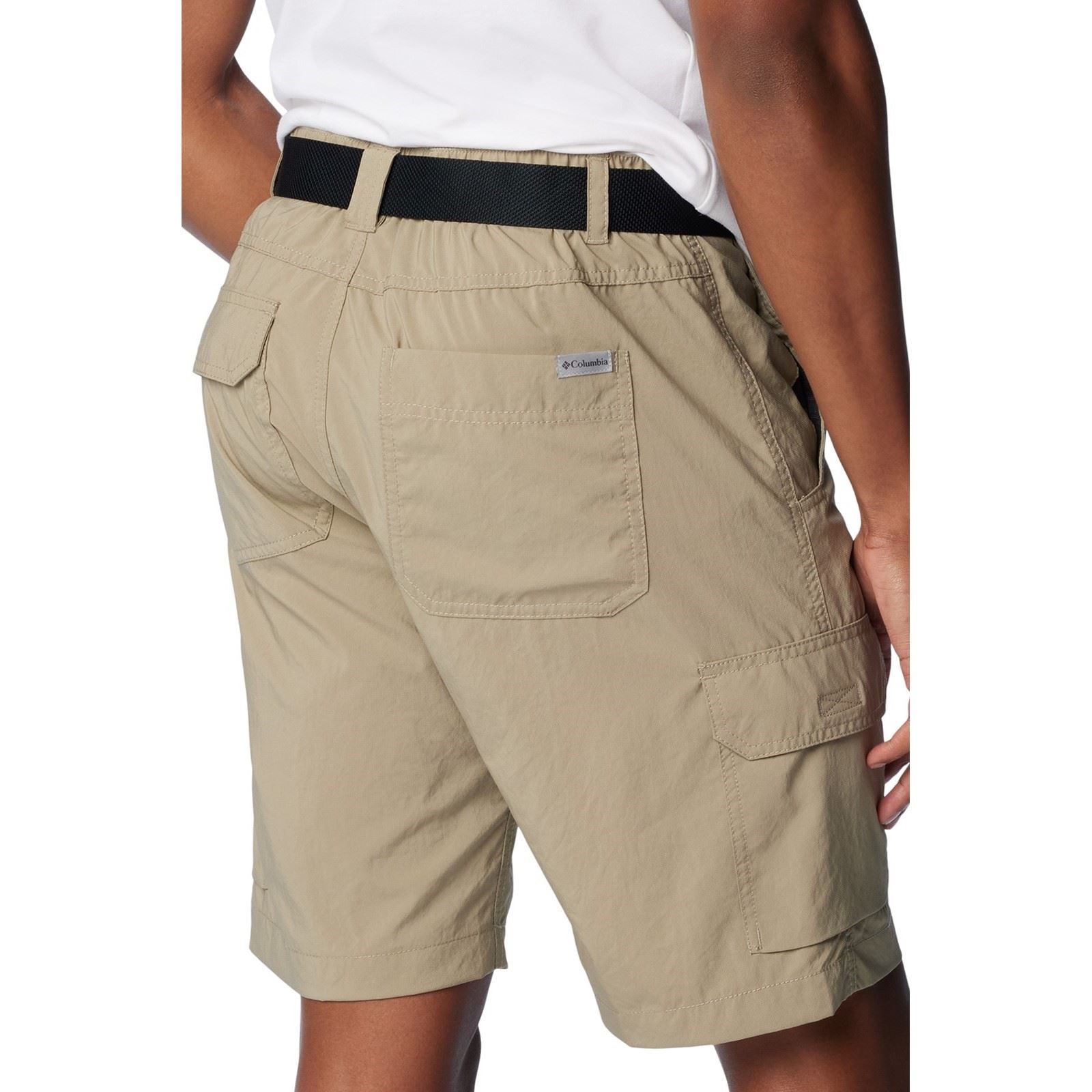Columbia Silver Ridge Utility Cargo Short Shorts En Polyester Pour Hommes, Marron, Longueur Genou