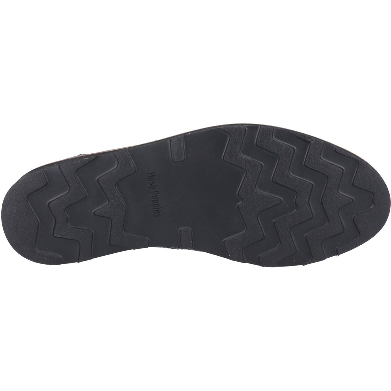 Hush Puppies Kendrick Chaussures Richelieu Noires En Cuir Pour Hommes